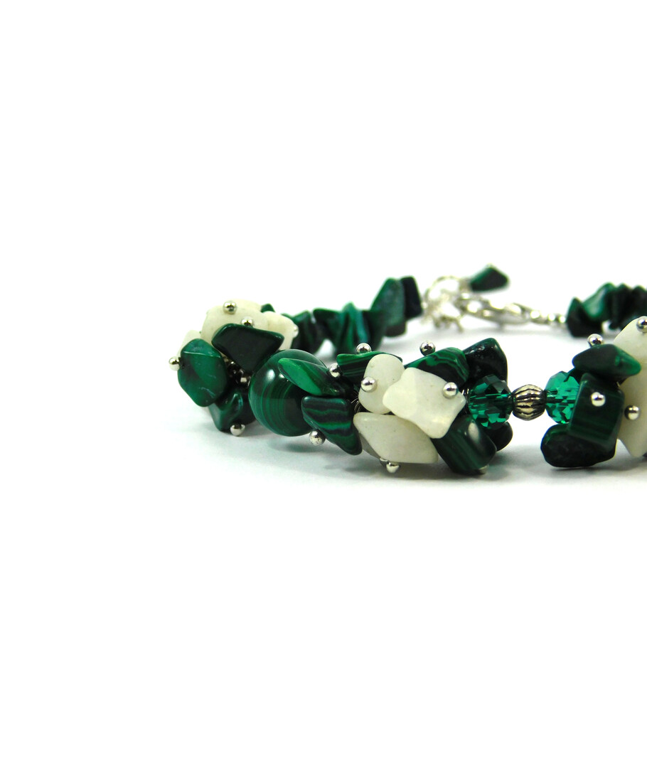 Exclusive "Monica" malachite bracelet