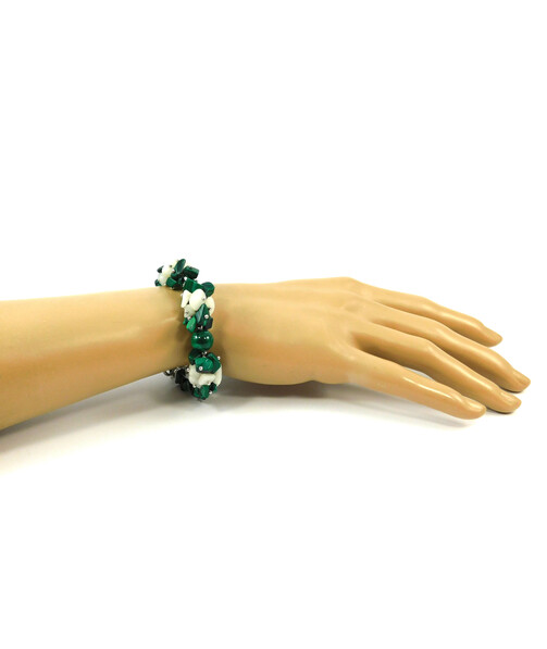 Exclusive "Monica" malachite bracelet