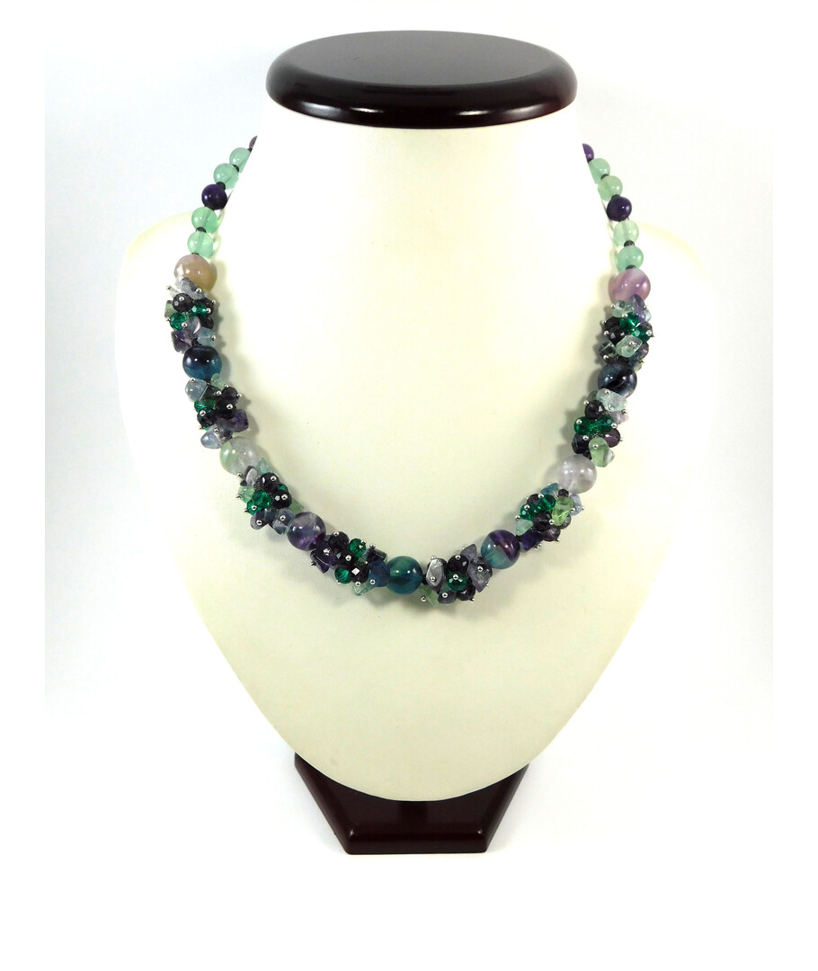 Exclusive necklace "Oji" Fluorite