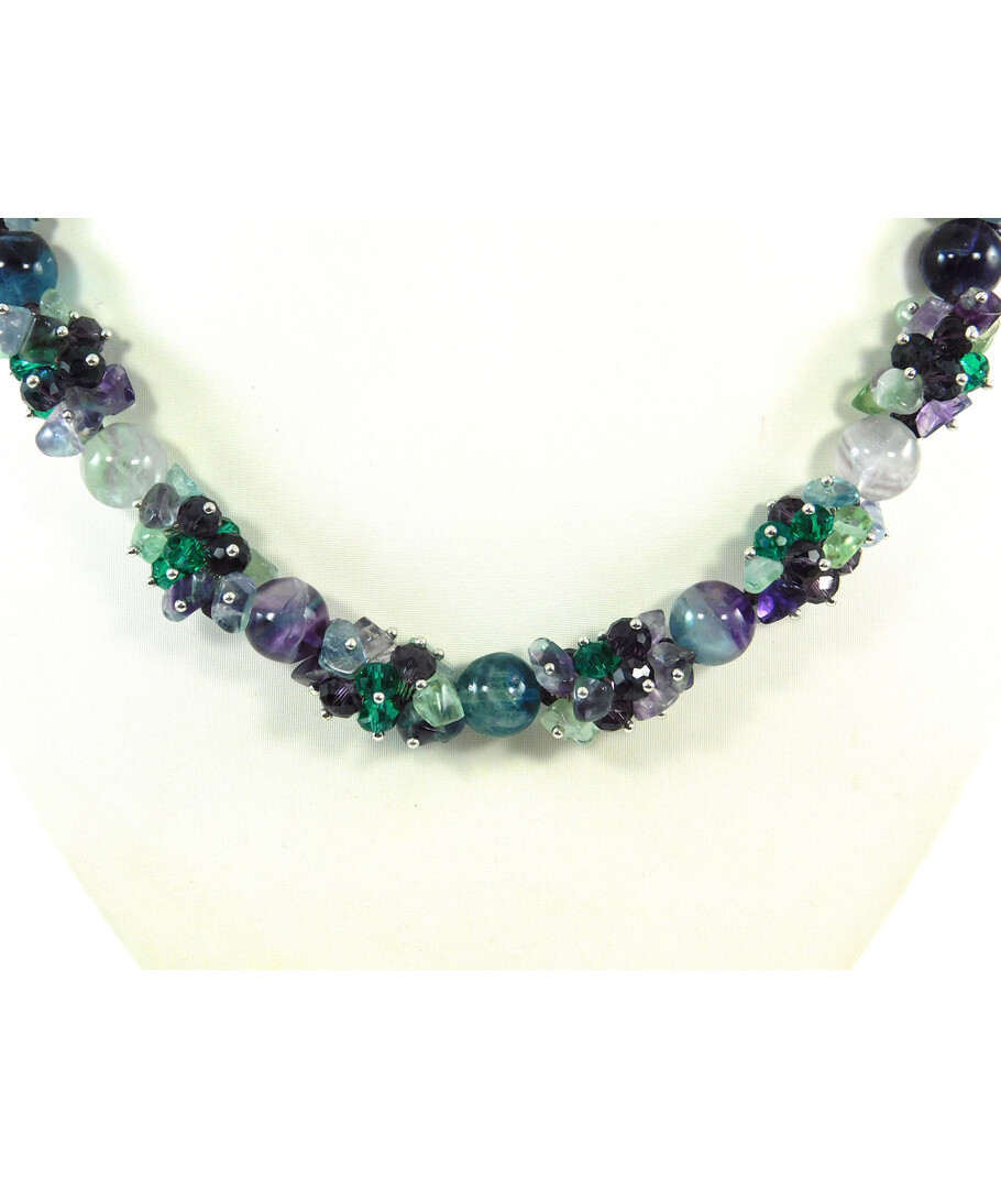 Exclusive necklace "Oji" Fluorite