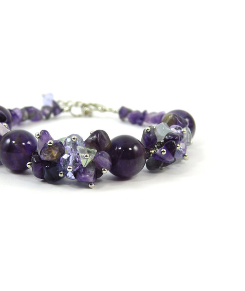 Exclusive bracelet "Monet", Amethyst