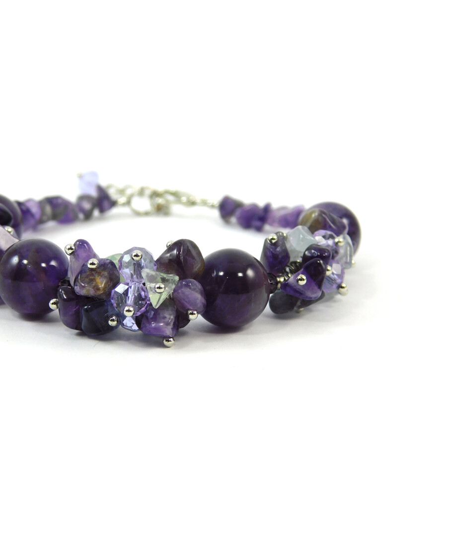 Exclusive bracelet "Monet", Amethyst