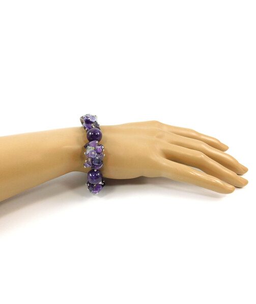 Exclusive bracelet "Monet", Amethyst