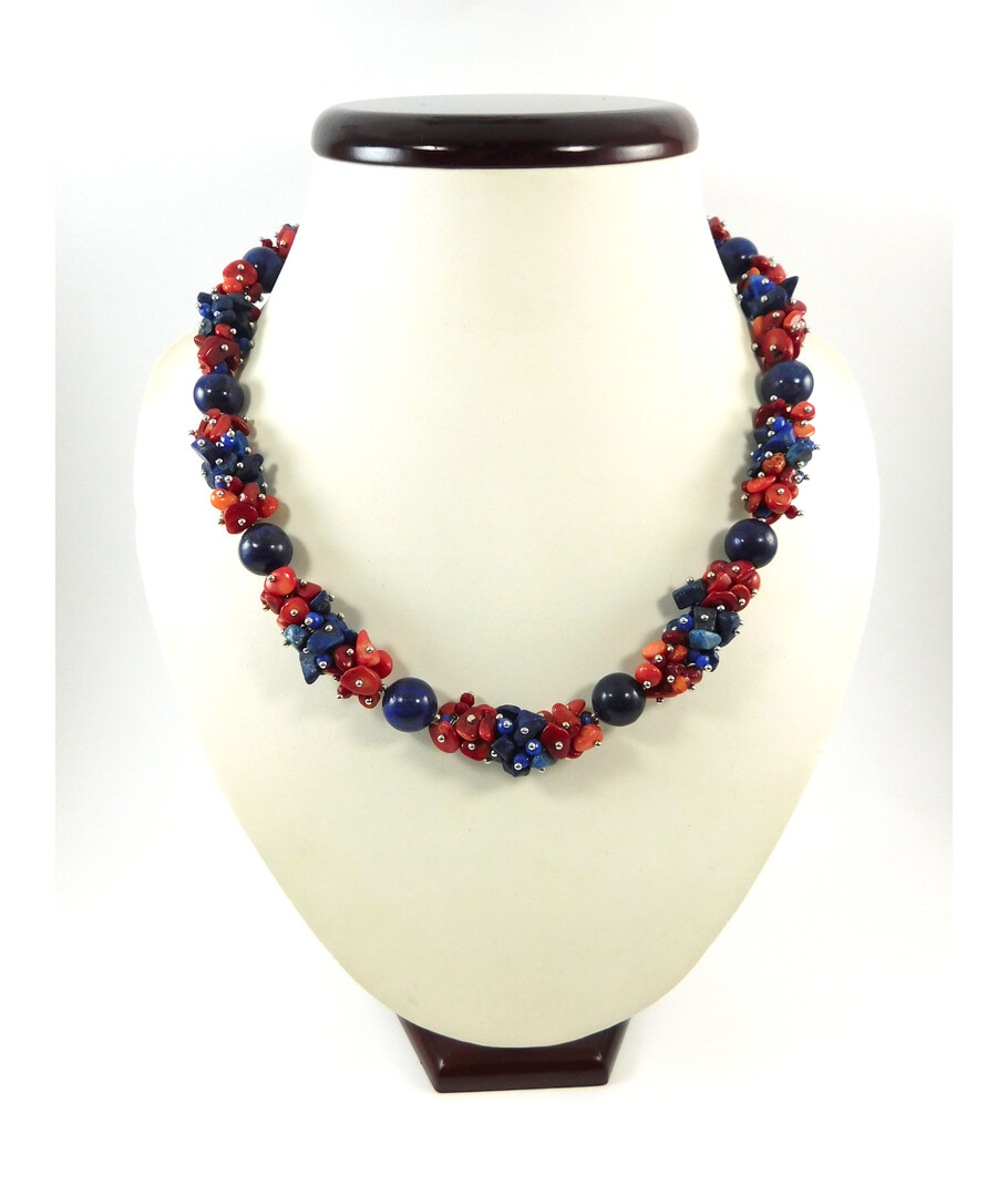 Exclusive necklace "Lazuli memory" lapis lazuli (Collection "Colors")