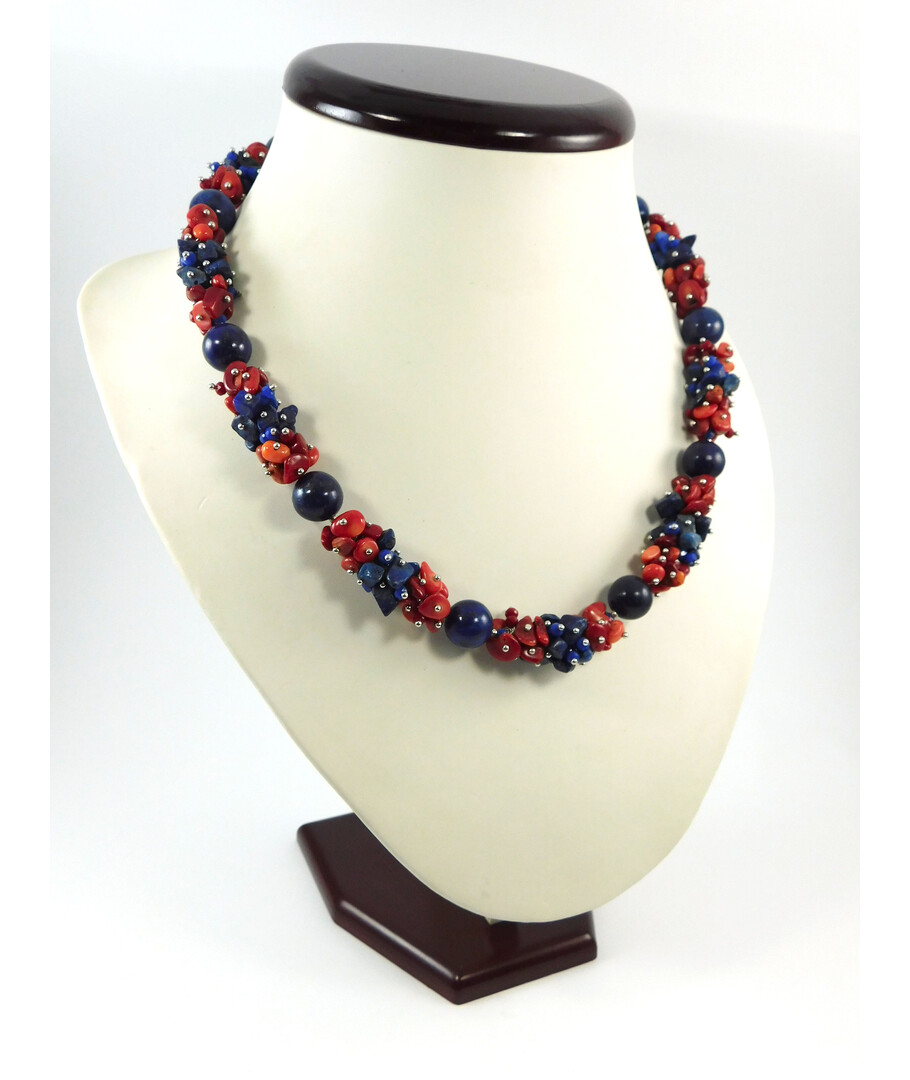 Exclusive necklace "Lazuli memory" lapis lazuli (Collection "Colors")