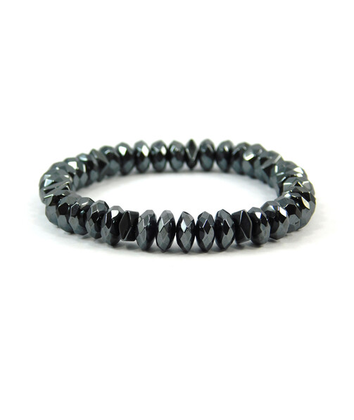 Exclusive bracelet Hematite facet