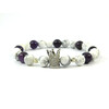 Exclusive Kaholong bracelet, Amethyst, silver inserts