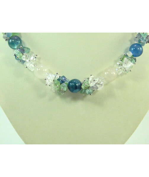 Exclusive necklace "Dionia" Fluorite ("Colors" Collection)