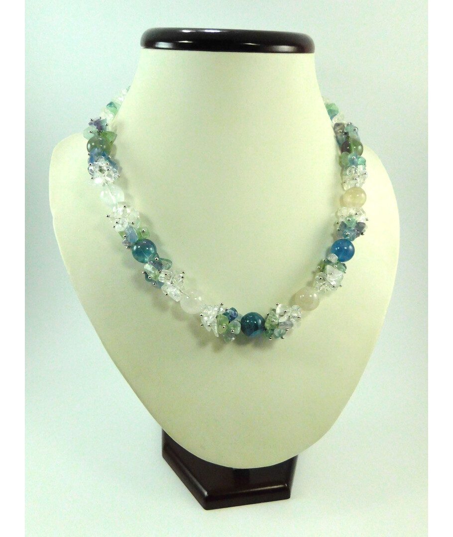 Exclusive necklace "Dionia" Fluorite ("Colors" Collection)