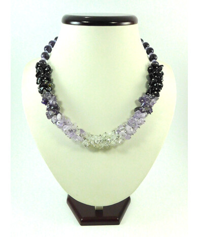 Exclusive necklace "Amethyst Ombre" Amethyst (Colors Collection)