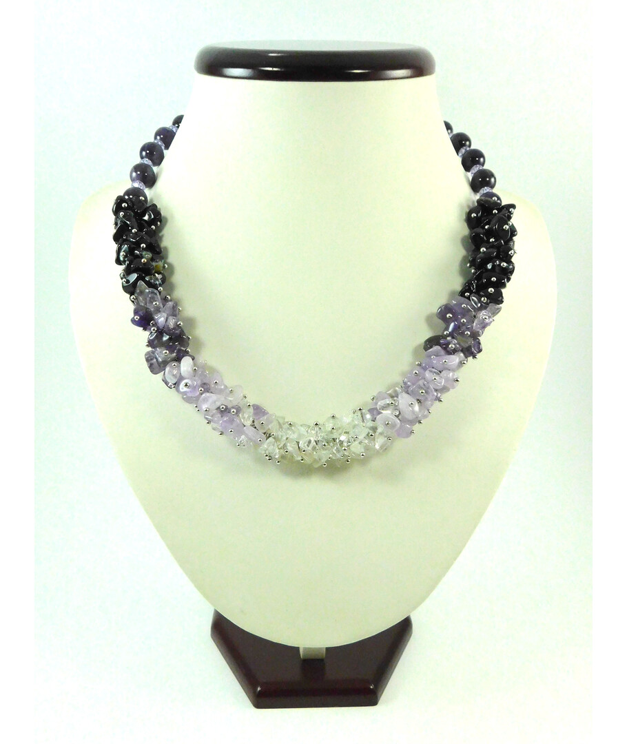 Exclusive necklace "Amethyst Ombre" Amethyst (Colors Collection)