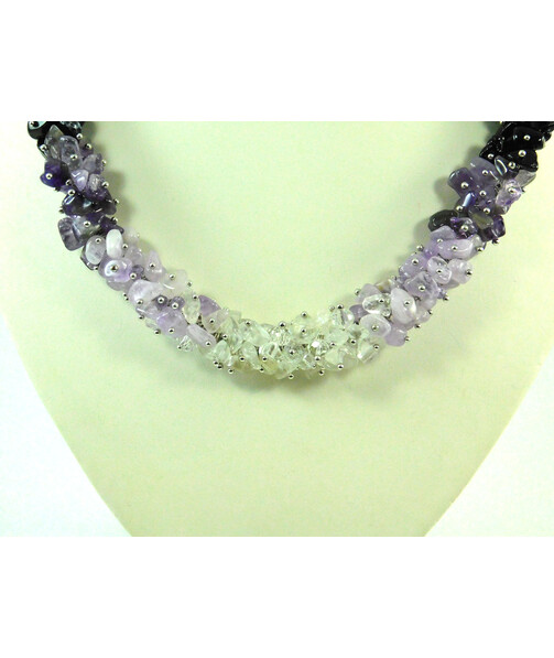 Exclusive necklace "Amethyst Ombre" Amethyst (Colors Collection)