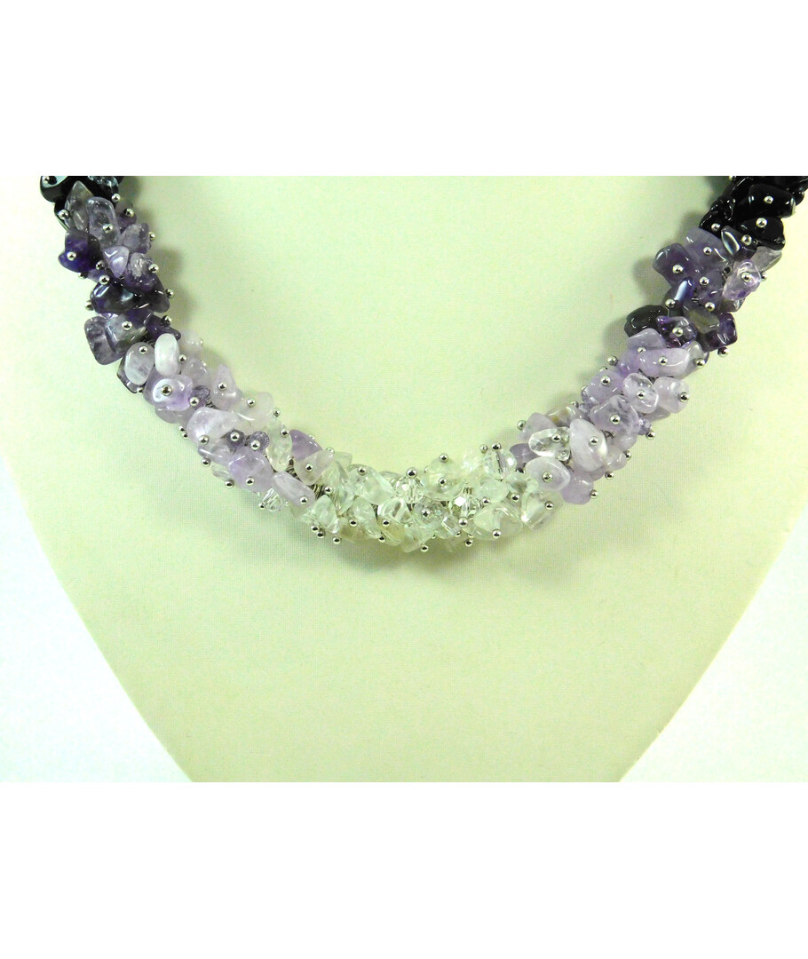 Exclusive necklace "Amethyst Ombre" Amethyst (Colors Collection)