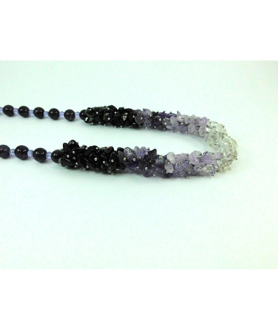 Exclusive necklace "Amethyst Ombre" Amethyst (Colors Collection)