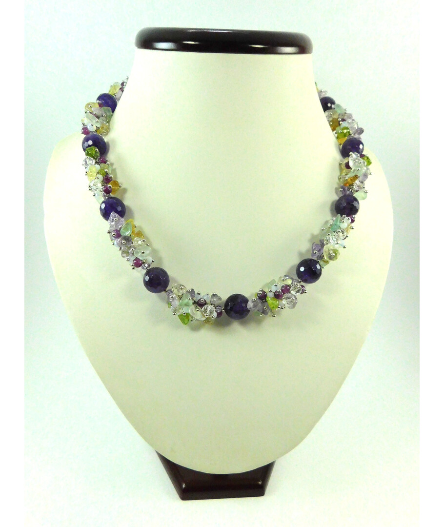 Exclusive necklace "Spring Evening" Amethyst ("Colors" Collection)