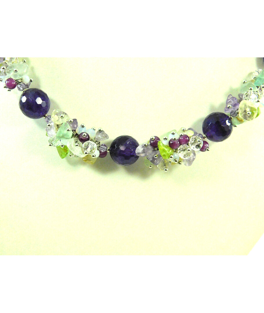 Exclusive necklace "Spring Evening" Amethyst ("Colors" Collection)