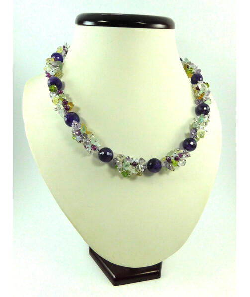 Exclusive necklace "Spring Evening" Amethyst ("Colors" Collection)