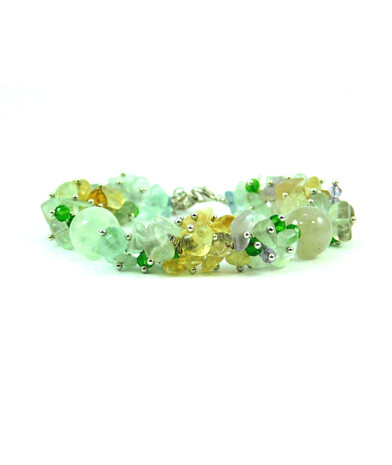 Exclusive bracelet "Early Spring" Fluorite