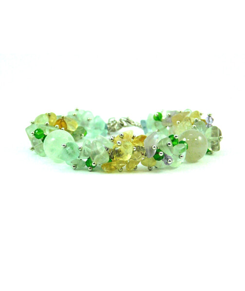 Exclusive bracelet "Early Spring" Fluorite