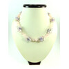 Exclusive necklace &quot;Summer lace&quot; Rose quartz (&quot;Colors&quot; collection)