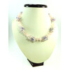 Exclusive necklace &quot;Summer lace&quot; Rose quartz (&quot;Colors&quot; collection)