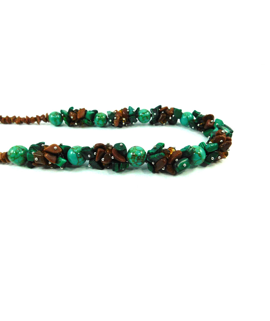 Exclusive necklace "Rene" Turquoise (Collection "Colors")