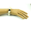 Exclusive bracelet &quot;Luciana&quot;, Aventurine, Mother of pearl