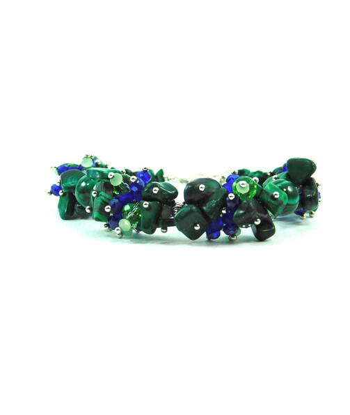 Exclusive bracelet "Mirage" Malachite