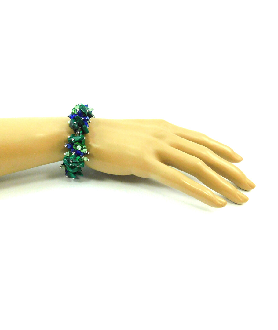 Exclusive bracelet "Mirage" Malachite