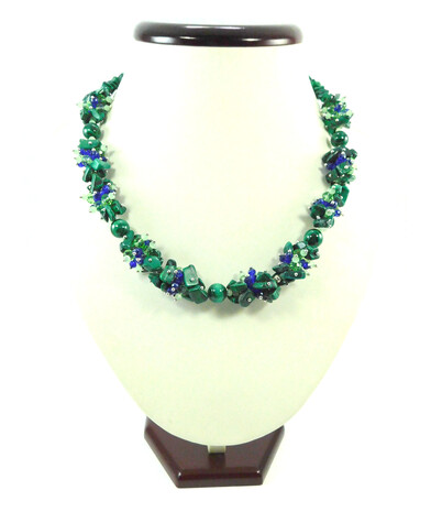 Exclusive Malachite "Mirage" necklace