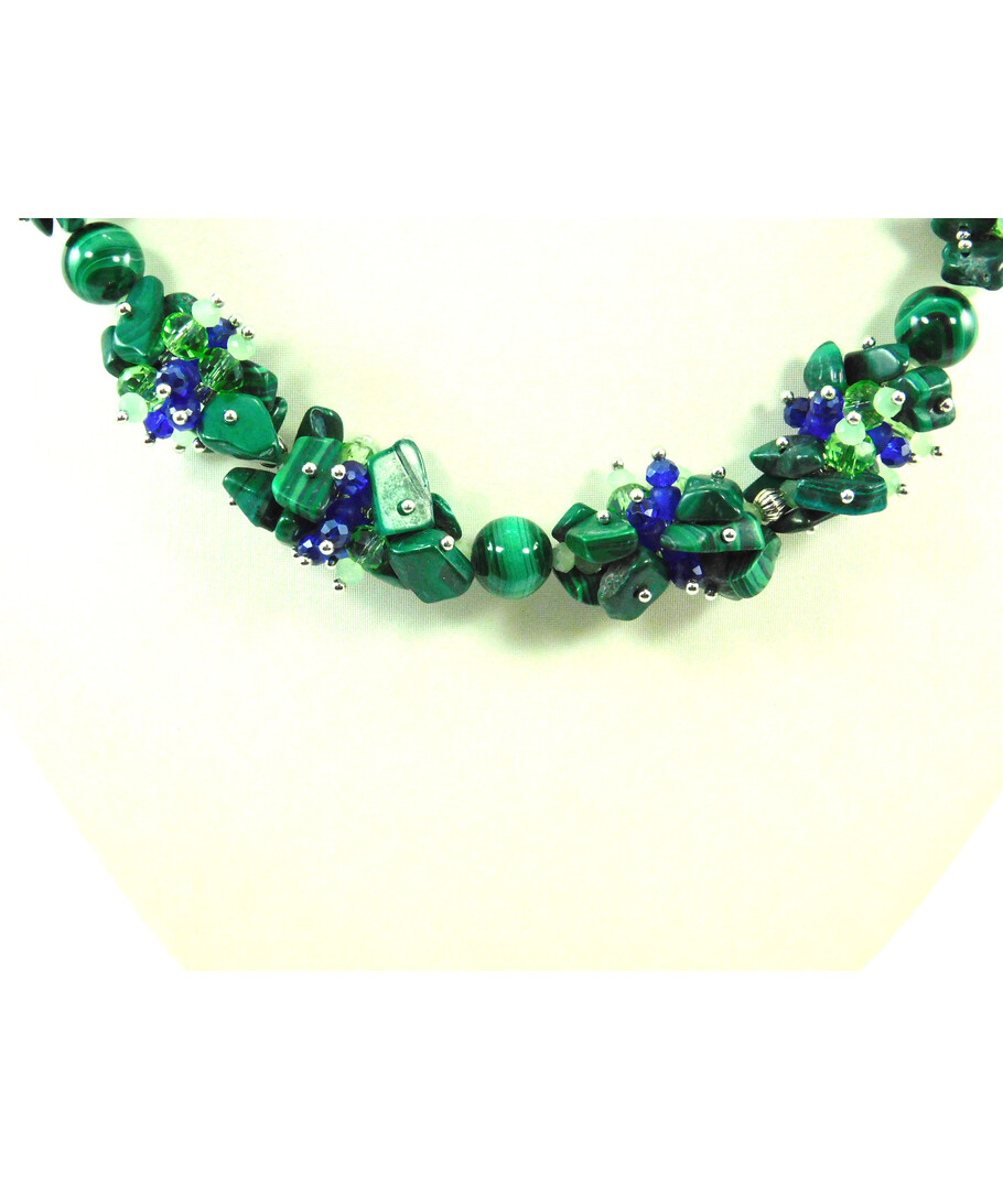 Exclusive Malachite "Mirage" necklace