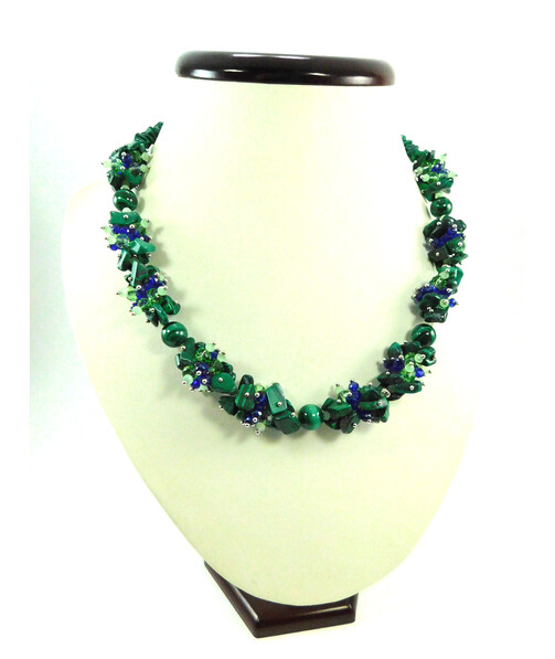 Exclusive Malachite "Mirage" necklace