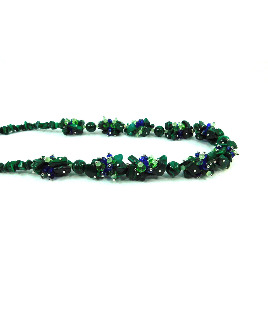 Exclusive Malachite "Mirage" necklace