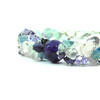 Exclusive bracelet &quot;Rebeka&quot;, Amethyst, Fluorite