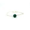 Exclusive bracelet &quot;Silver model&quot; Malachite