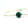 Exclusive bracelet &quot;Silver model&quot; Malachite