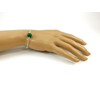 Exclusive bracelet &quot;Silver model&quot; Malachite