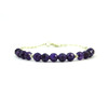 Exclusive bracelet &quot;Silver model&quot; Amethyst facet