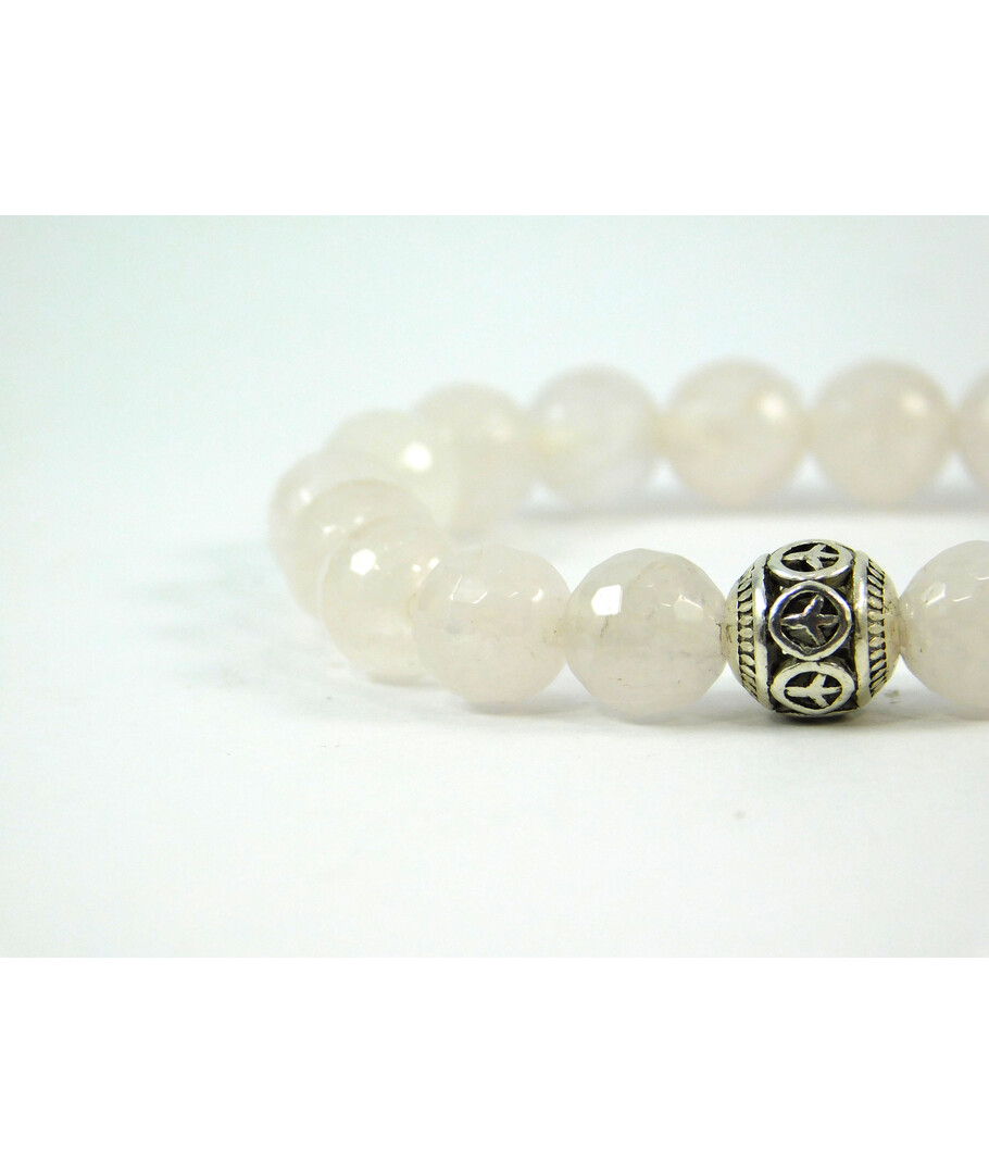 Exclusive bracelet Rose quartz facet