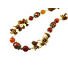 Exclusive necklace with Aventurine, Carnelian &quot;Caramel rain&quot; (&quot;Colors&quot; Collection)