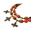 Exclusive necklace &quot;Darka&quot; carnelian (&quot;Ethnica&quot; collection)