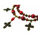 Эксклюзивное ожерелье из Кораллов "Коралловые чары" с тремя крестами (Коллекция "Этника")