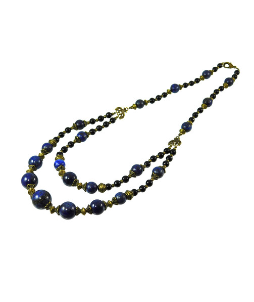 Exclusive necklace made of lapis lazuli "Luxor"