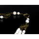 Эксклюзивное ожерелье "Белые ночи" Перламутр (Коллекция "Этника")