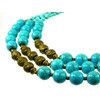 Exclusive necklace &quot;Sea Fairy&quot; Turquoise (&quot;Ethnica&quot; Collection)