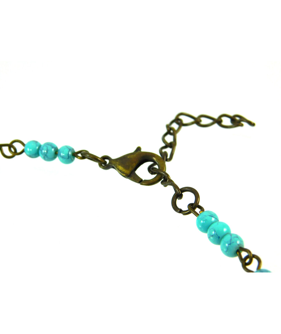 Exclusive necklace "Sea Fairy" Turquoise ("Ethnica" Collection)