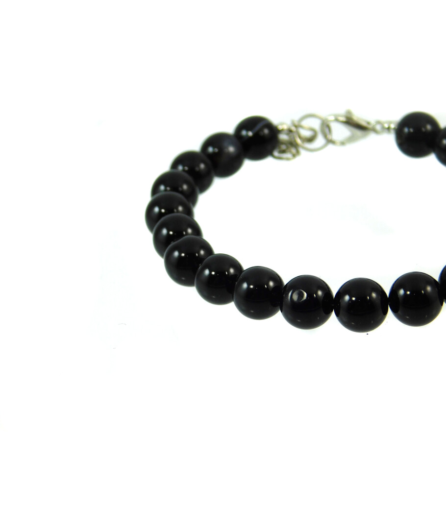 Agate bracelet black