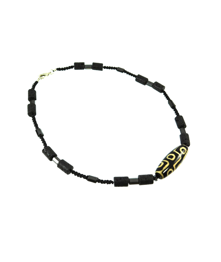 Exclusive necklace "Black Jack" Hematite