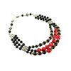 Exclusive necklace &quot;Red-Black 2&quot; (&quot;Ethnic&quot; Collection)