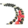 Exclusive necklace &quot;Red-Black 2&quot; (&quot;Ethnic&quot; Collection)